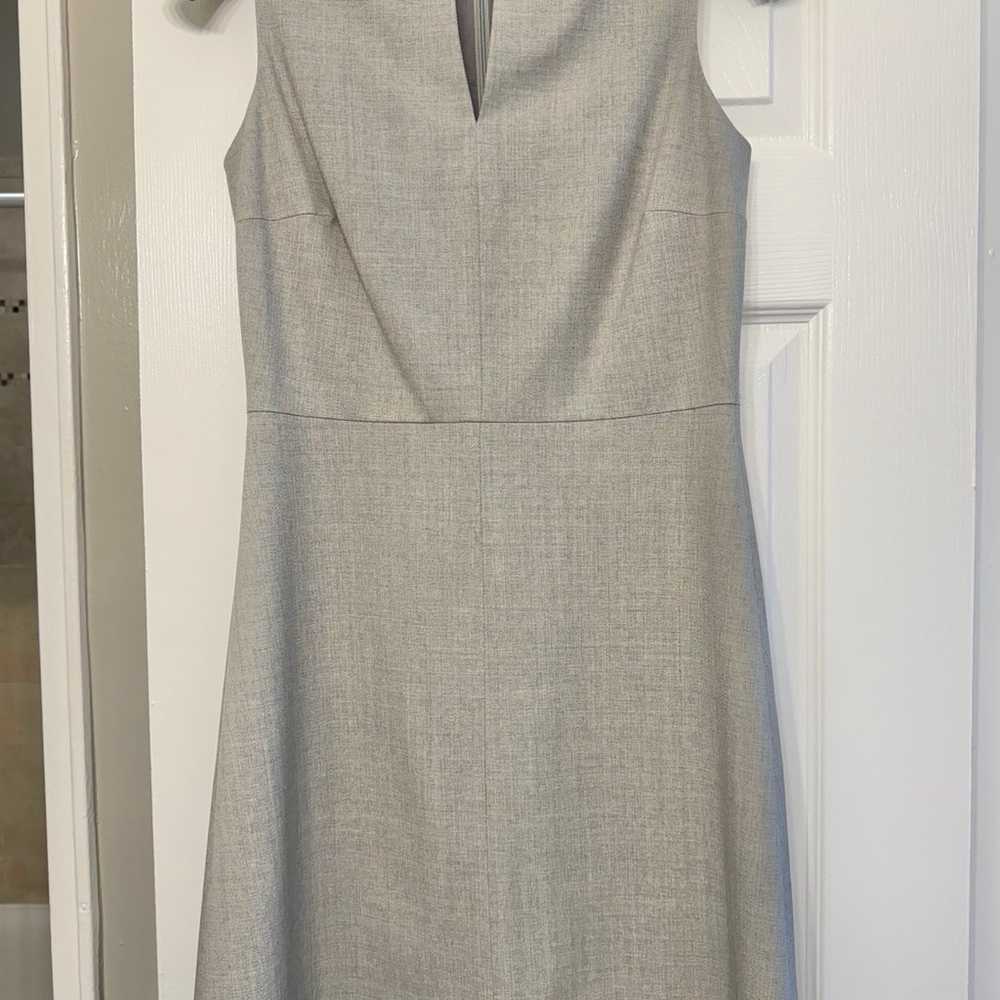 Theory Split Front Dress in Wool Twill - image 3
