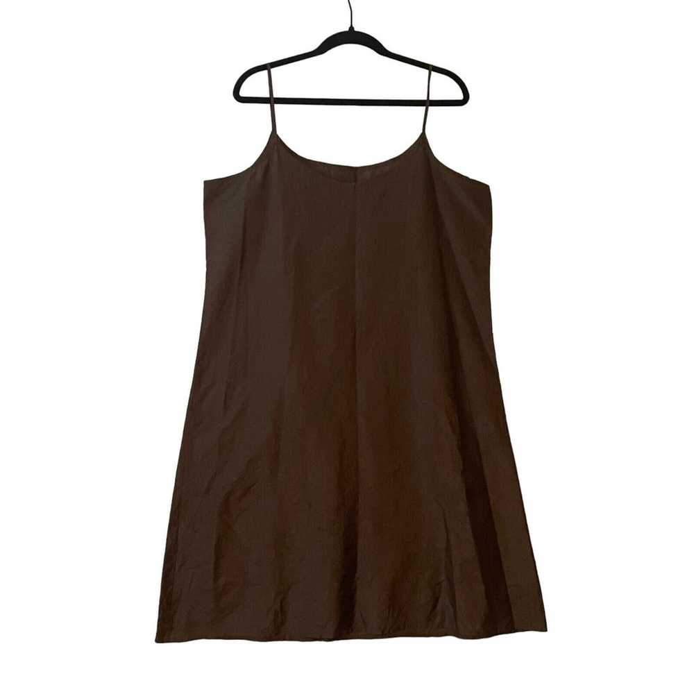 Eileen Fisher XL Midi Cami Slip Dress 100% Silk C… - image 2