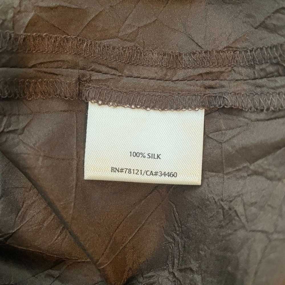 Eileen Fisher XL Midi Cami Slip Dress 100% Silk C… - image 4