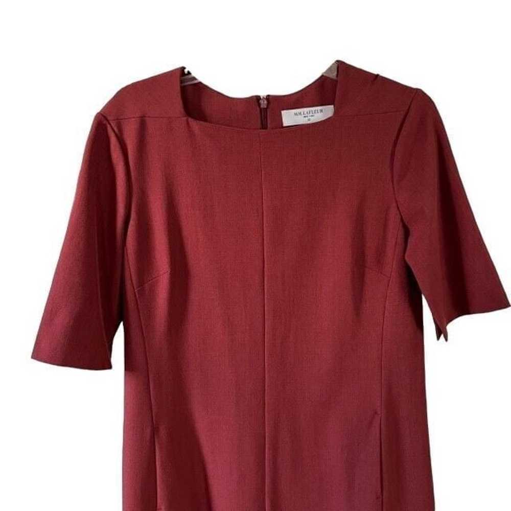 MM Lafleur Short Sleeve Rust Orange Shift Dress S… - image 5