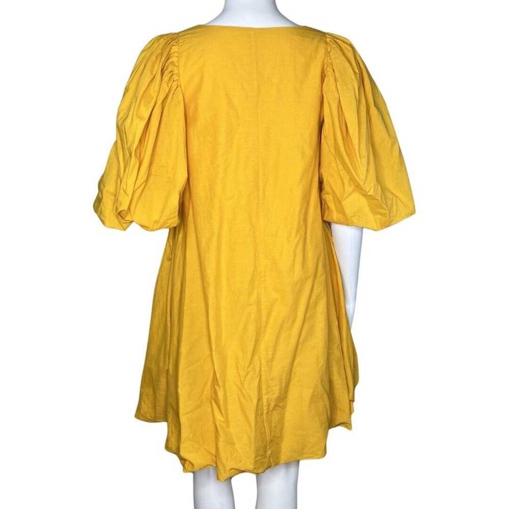 Rhode Dress Women Small Saffron Yellow Marni Puff… - image 4
