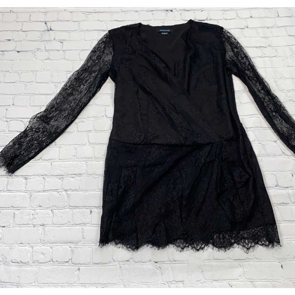 MARCIANO Black Camden Lace Dress Medium - image 2