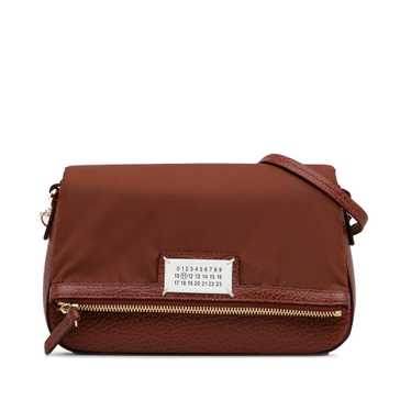 Brown Maison Margiela Leather Crossbody Bag - image 1