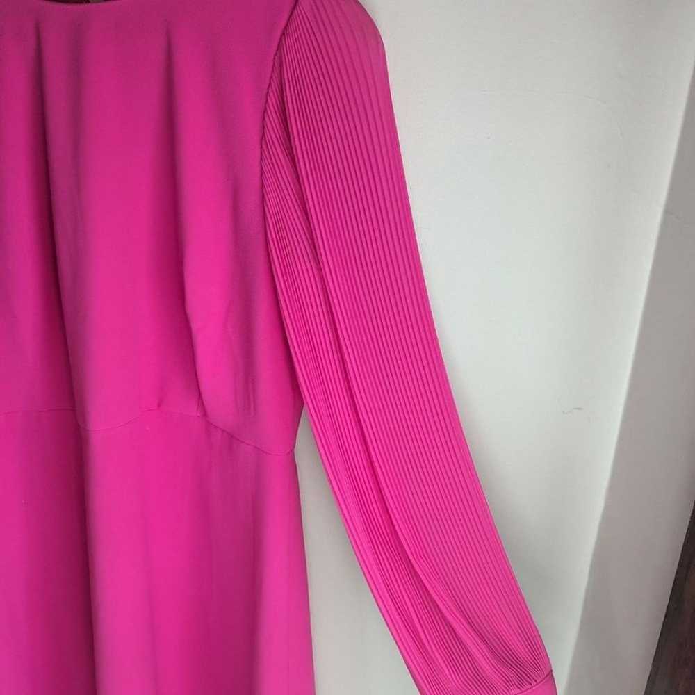 J. Crew Barbie Pink Pleated Sleeve Foggia A-line … - image 7