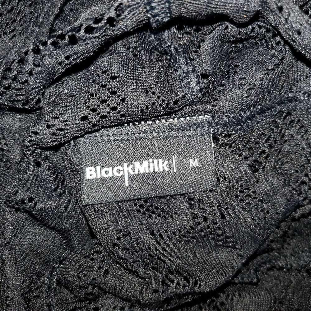 Black Milk Frill Seeker Black Lace Midi Dress siz… - image 7
