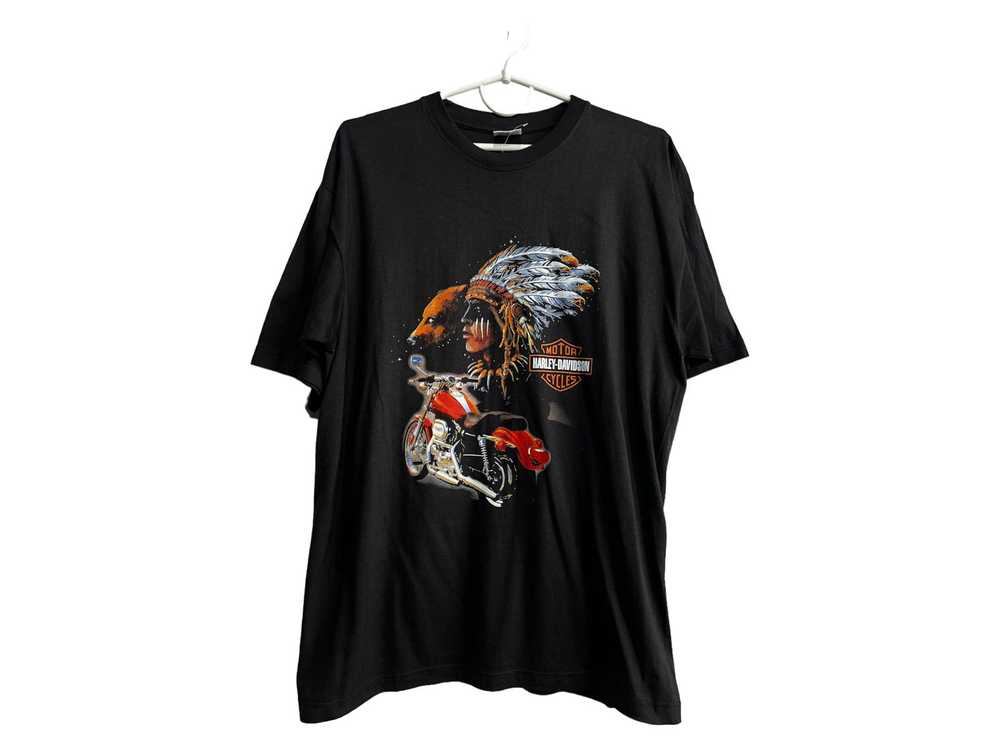 Harley Davidson × Racing × Streetwear 90s Vintage… - image 1