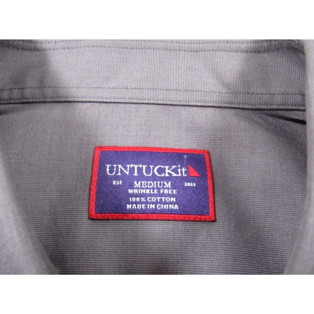 UNTUCKit UNTUCKit Shirt Mens Medium Gray Button U… - image 3