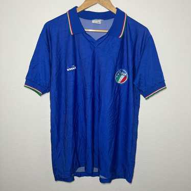 Diadora × Soccer Jersey × Vintage Italy 1986 Worl… - image 1