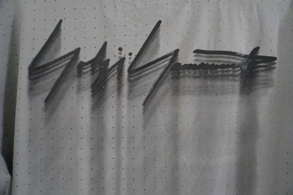 Y-3 × Yohji Yamamoto Y-3 Logo-Print Perforated T-… - image 3