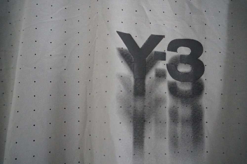 Y-3 × Yohji Yamamoto Y-3 Logo-Print Perforated T-… - image 4