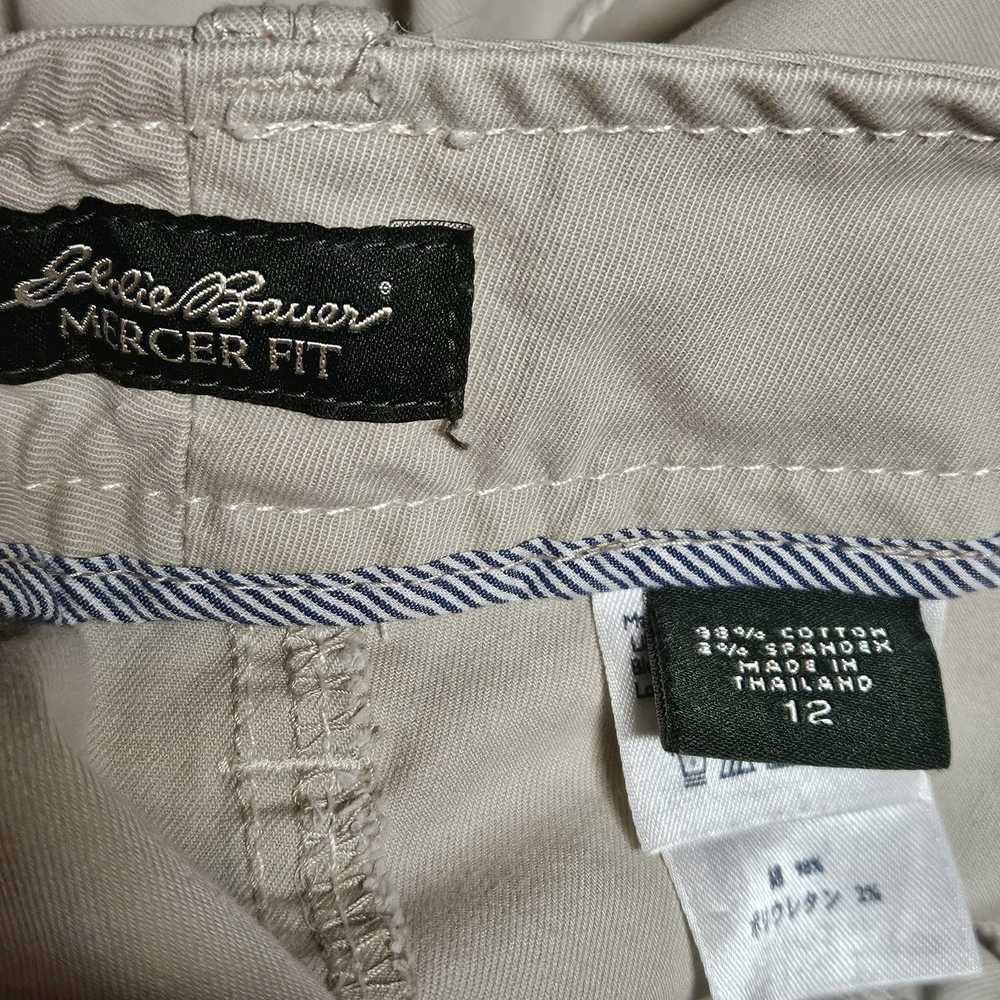 Eddie Bauer Tan Mercer Fit Flat Front Shorts Size… - image 3