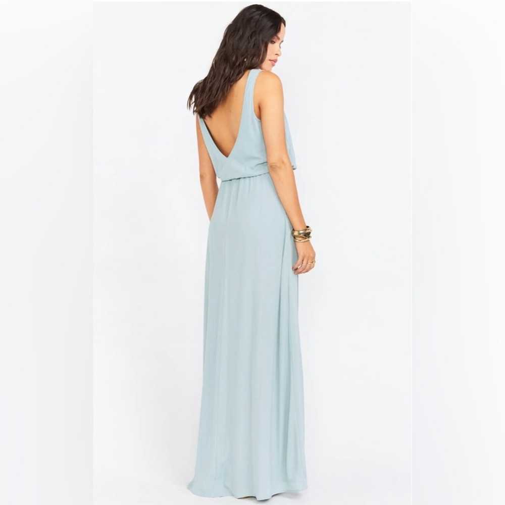 Show Me Your Mumu Kendall maxi gown silver sage c… - image 4
