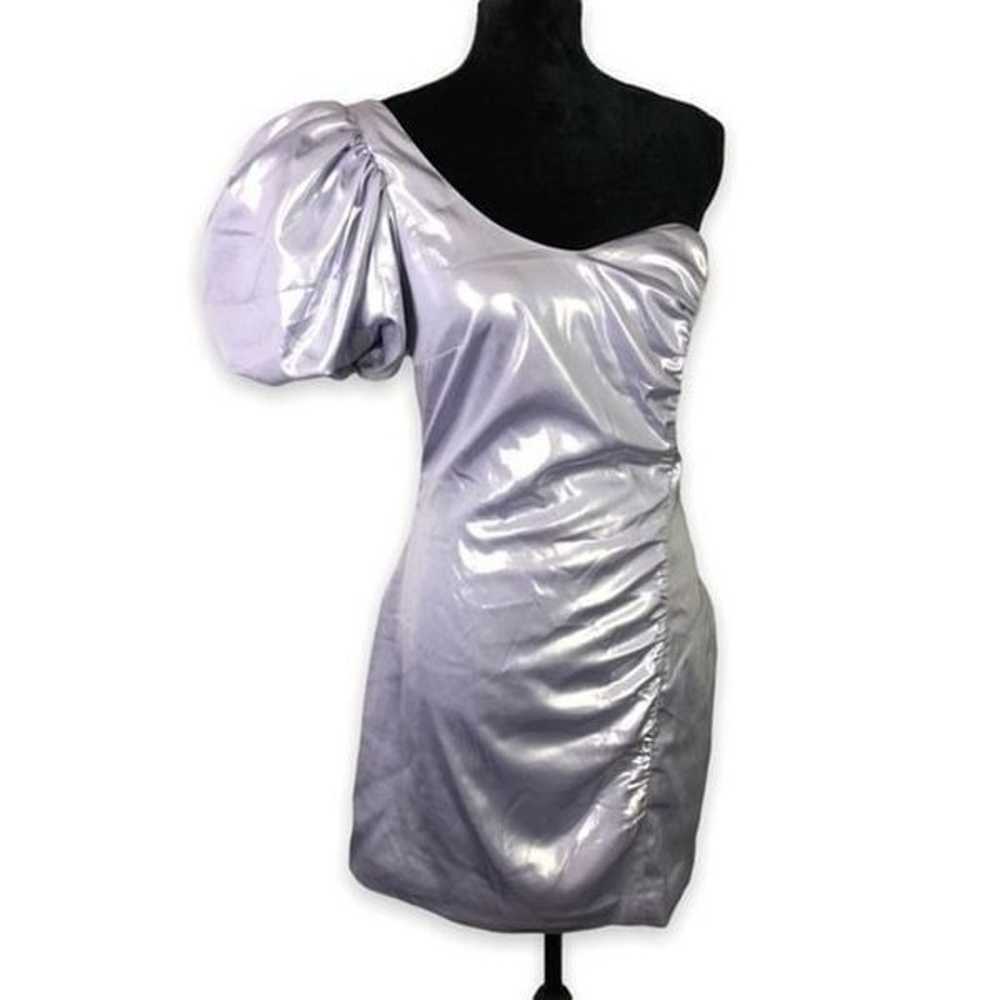 & Other Stories Metallic One-Shoulder Mini Dress … - image 11