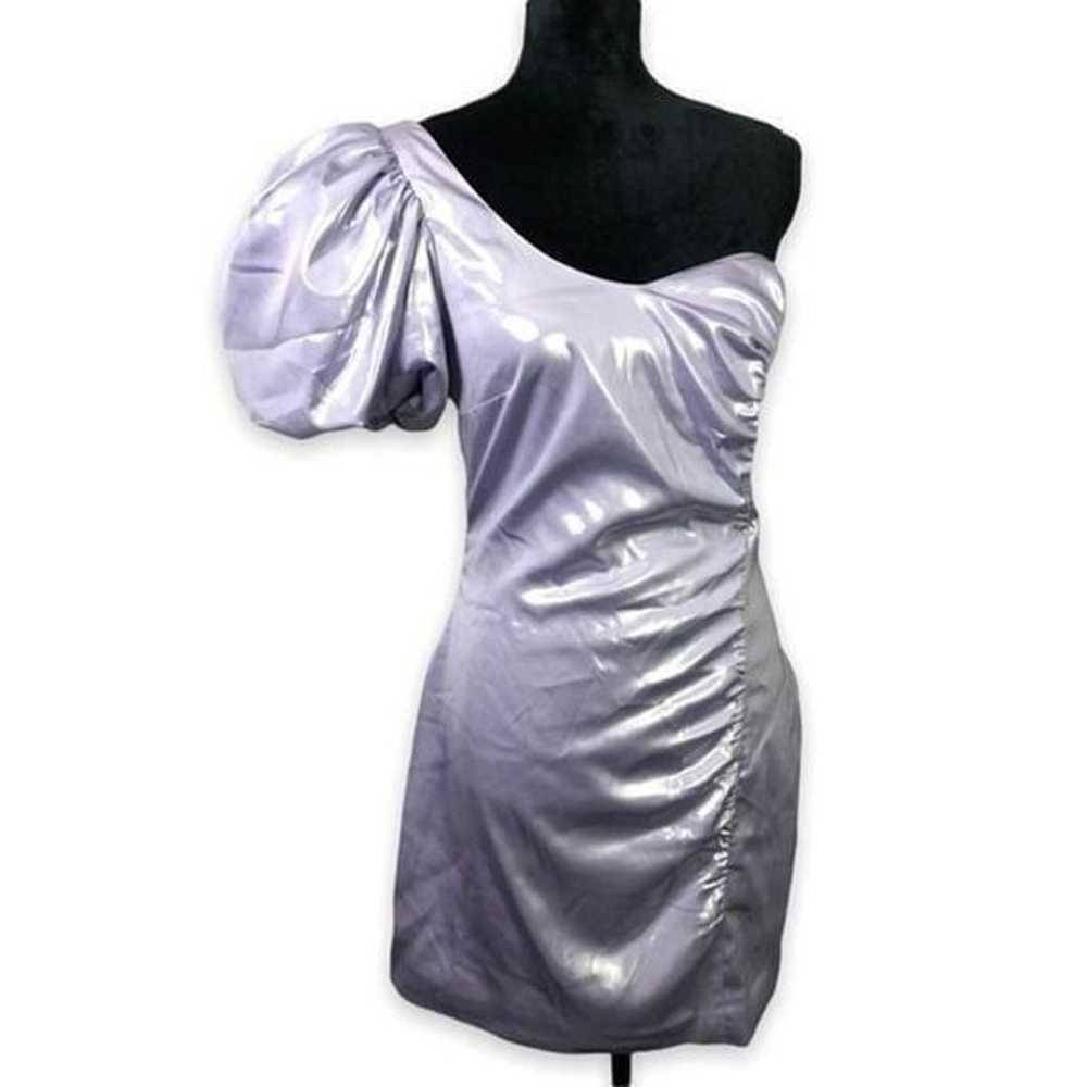 & Other Stories Metallic One-Shoulder Mini Dress … - image 1