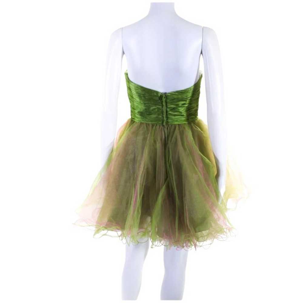 Sherri Hill Prom Dress Size XS Green Pink Rhinest… - image 4