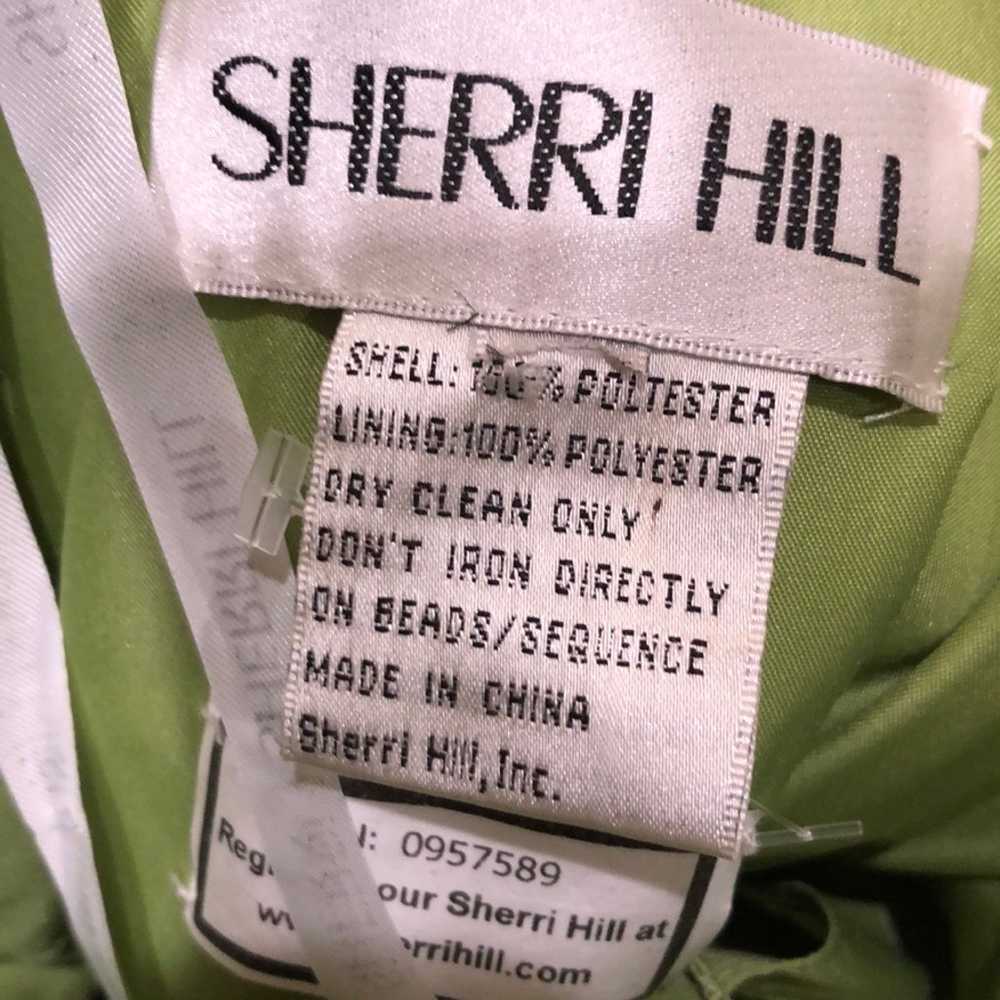 Sherri Hill Prom Dress Size XS Green Pink Rhinest… - image 9