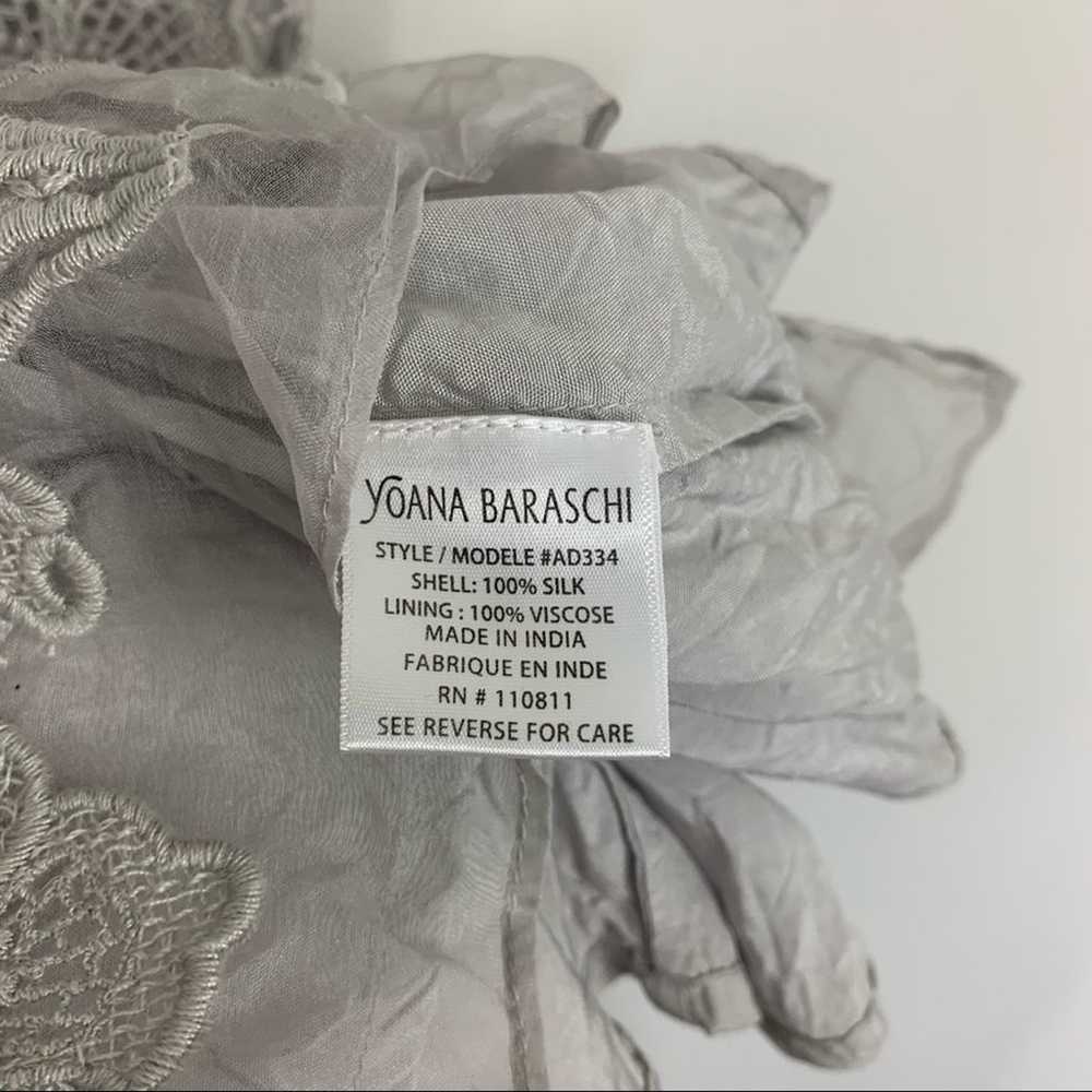 Yoana Baraschi Celestina Lace Silk Whisper Gray D… - image 10