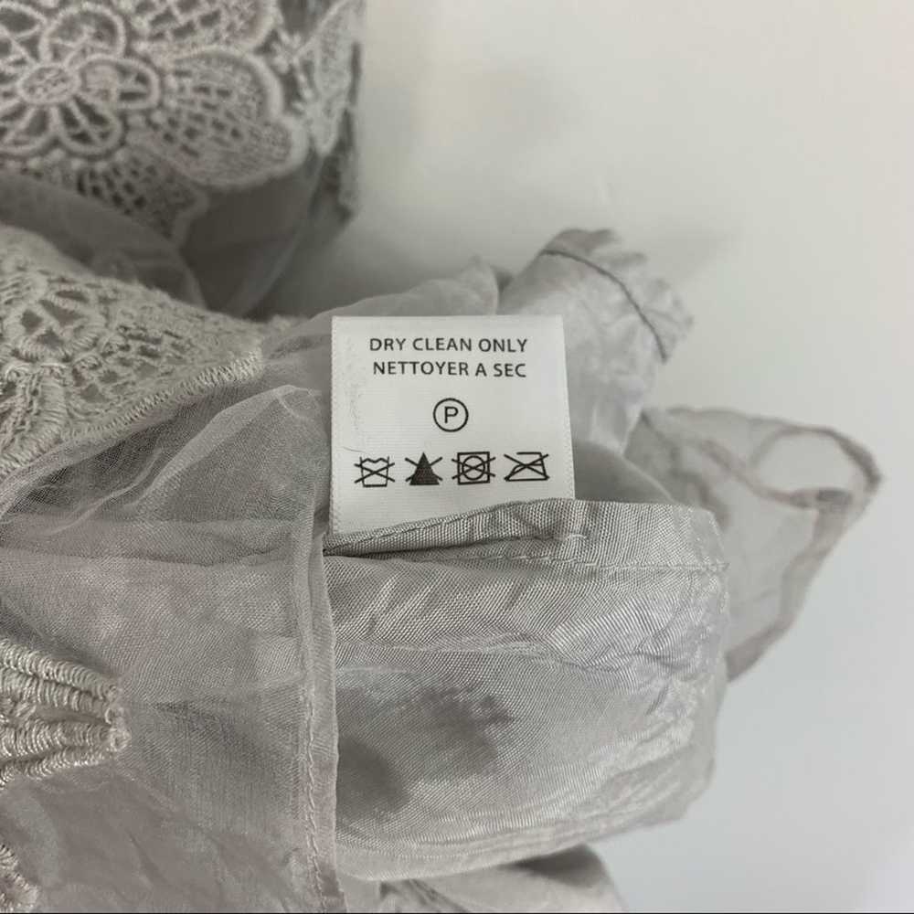 Yoana Baraschi Celestina Lace Silk Whisper Gray D… - image 11