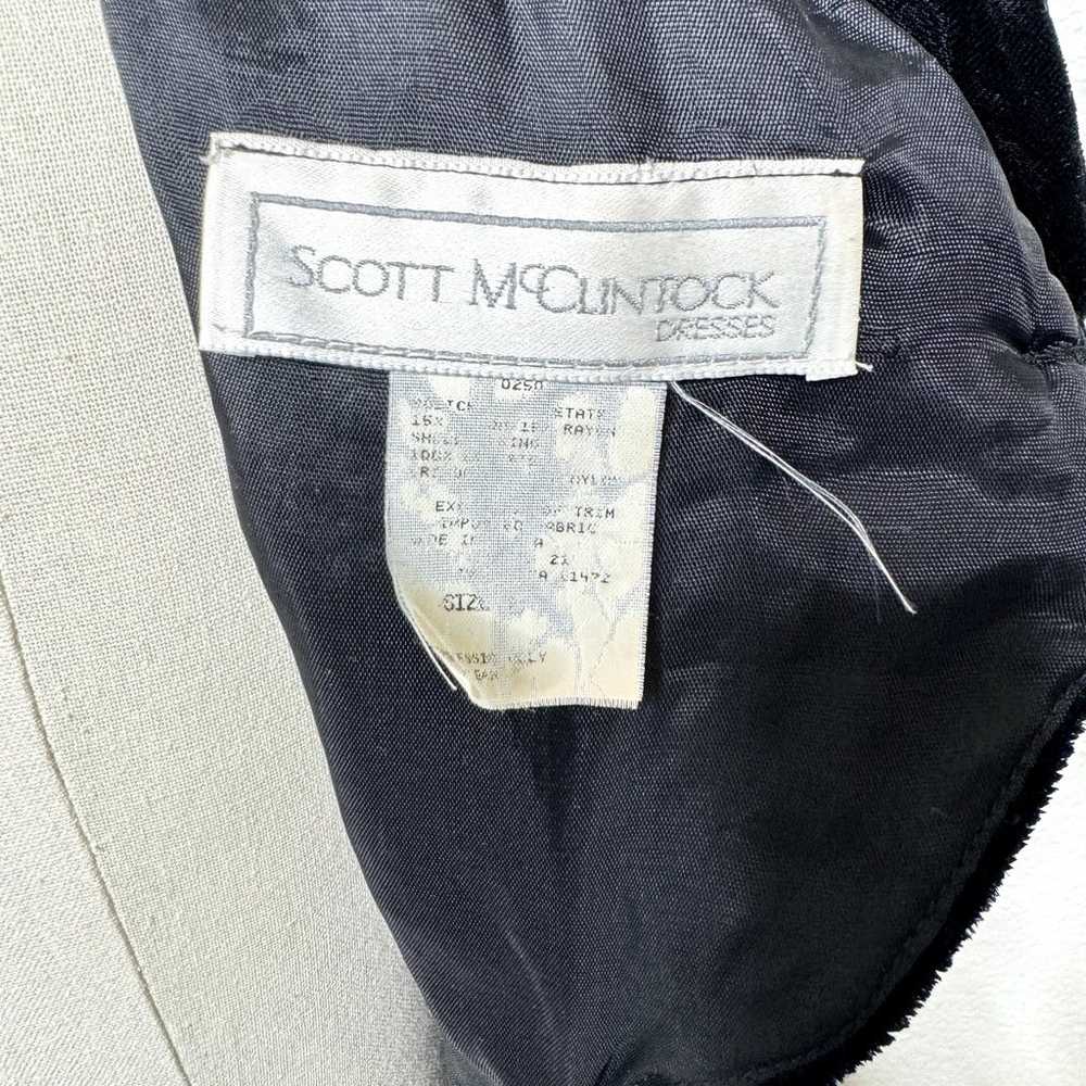 Vintage Scott McClintock Formal Dress Black Velve… - image 9