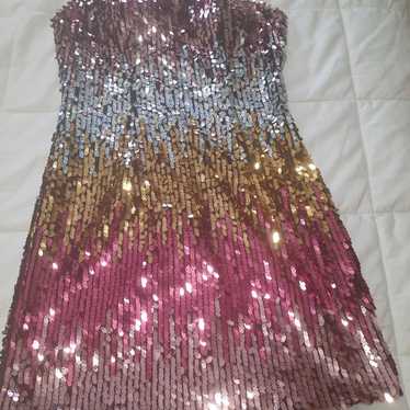 Multicolored Sequin Dress Size 8 - image 1