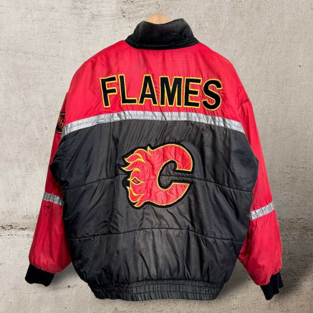 NHL × Sportswear × Vintage Calgary Flames Jacket … - image 1