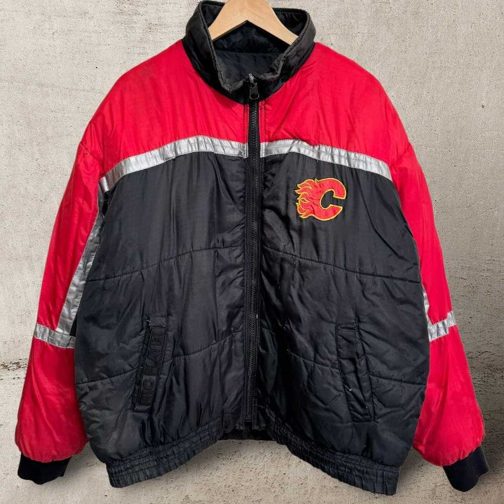 NHL × Sportswear × Vintage Calgary Flames Jacket … - image 3