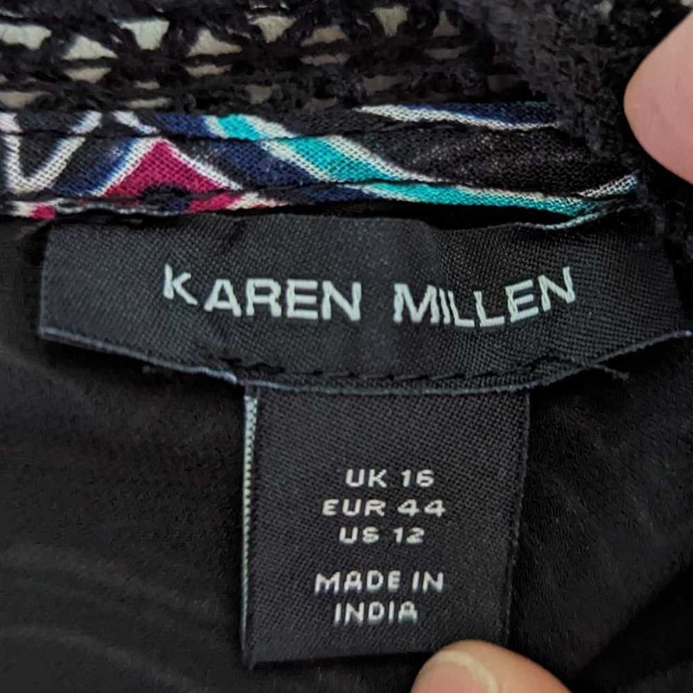 Karen Millen Paisley Ladder Trim Lace Woven Dress - image 4