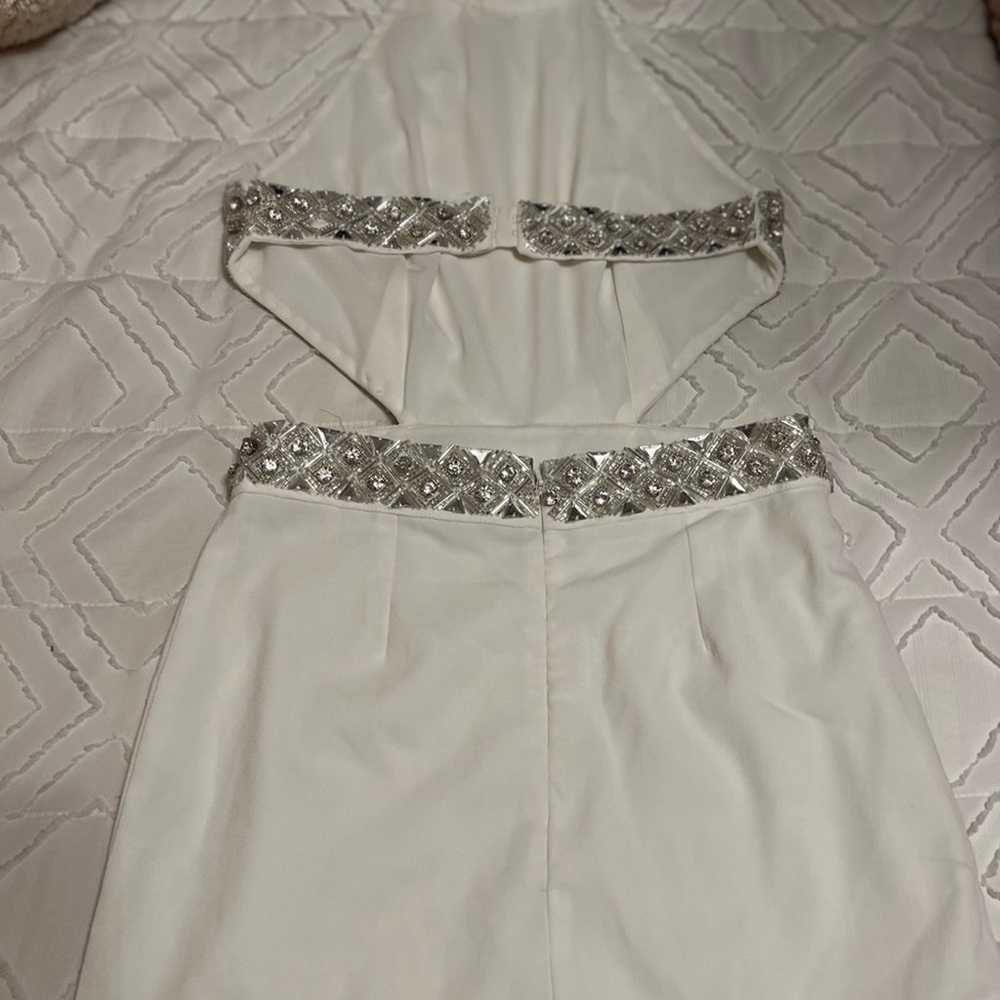 Revolve NBD White Nicolina Cutout Sequin Gown Siz… - image 12