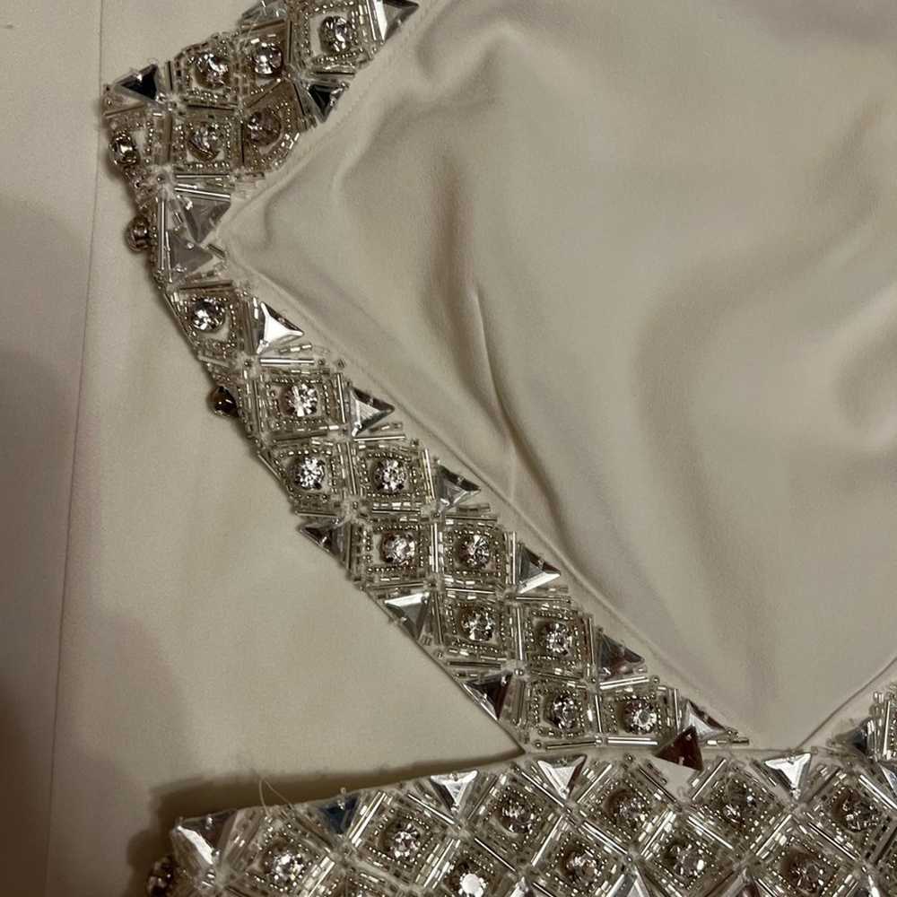 Revolve NBD White Nicolina Cutout Sequin Gown Siz… - image 7