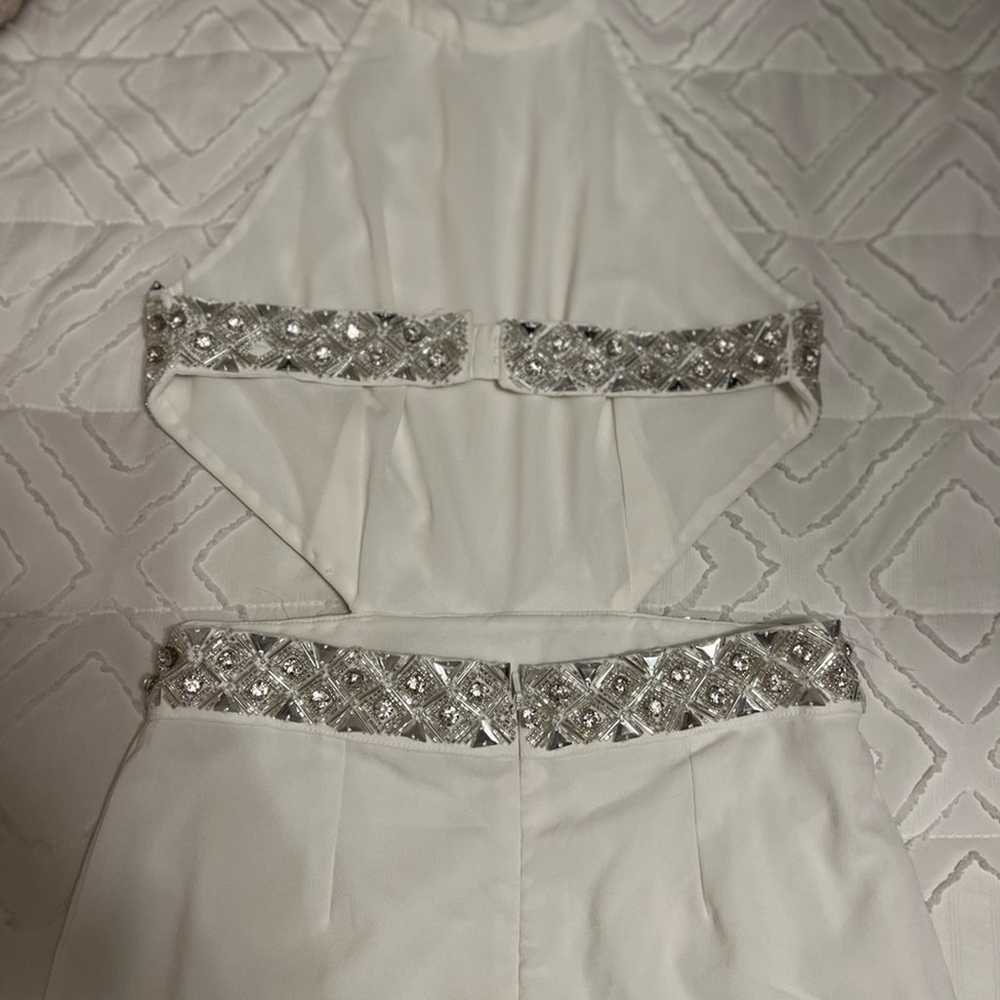 Revolve NBD White Nicolina Cutout Sequin Gown Siz… - image 8