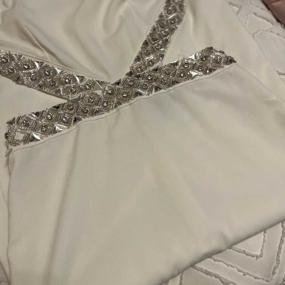 Revolve NBD White Nicolina Cutout Sequin Gown Siz… - image 9
