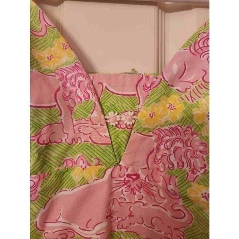 Lilly Pulitzer vintage lounging lions print sun d… - image 10
