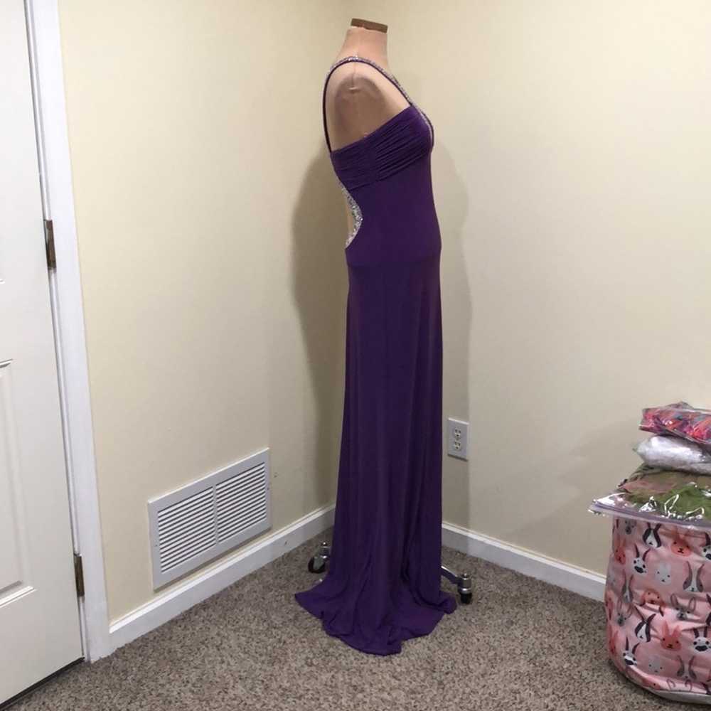 Faviana Couture Formal Maxi Dress Size 6 Purple S… - image 4