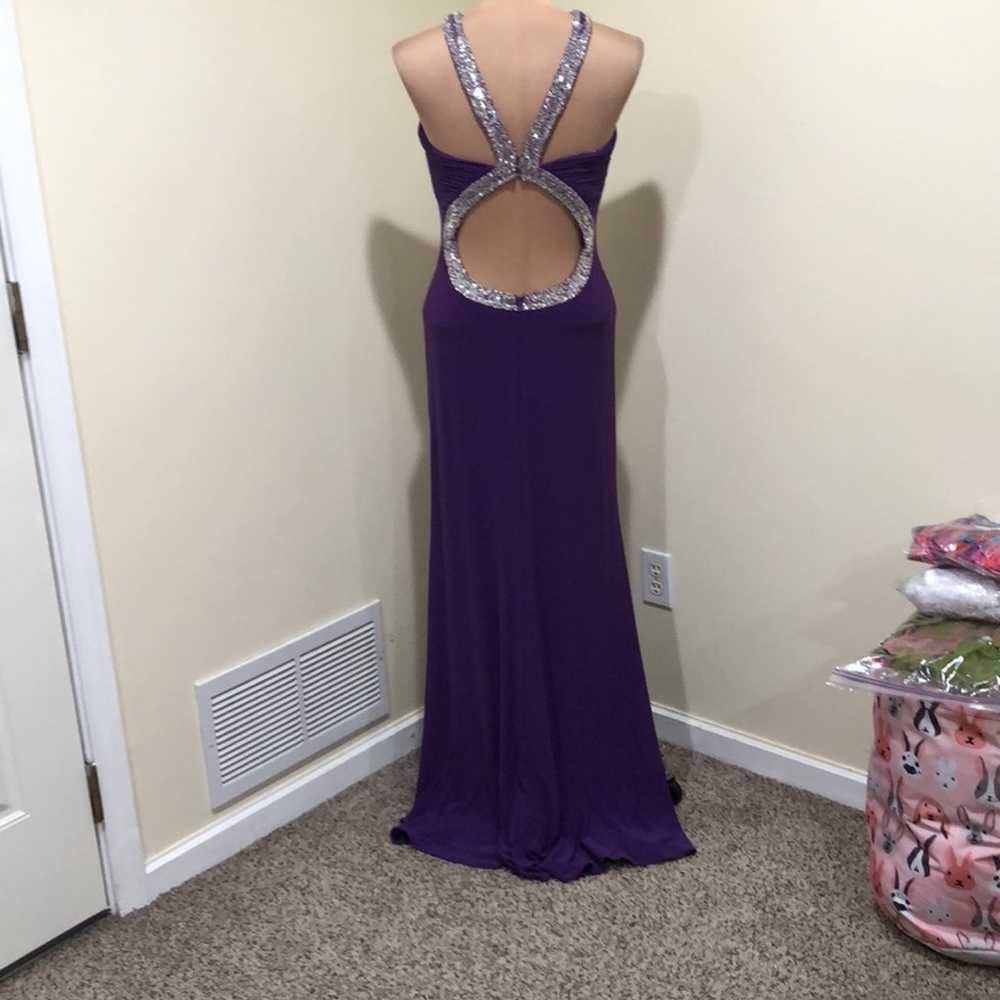 Faviana Couture Formal Maxi Dress Size 6 Purple S… - image 5