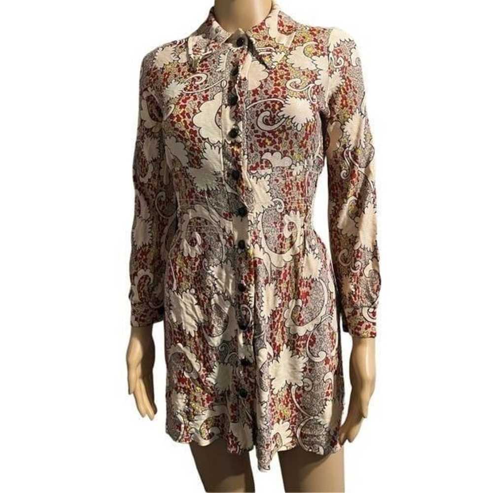 Vintage 60s/70s mini dress vintage size 9 (see me… - image 1