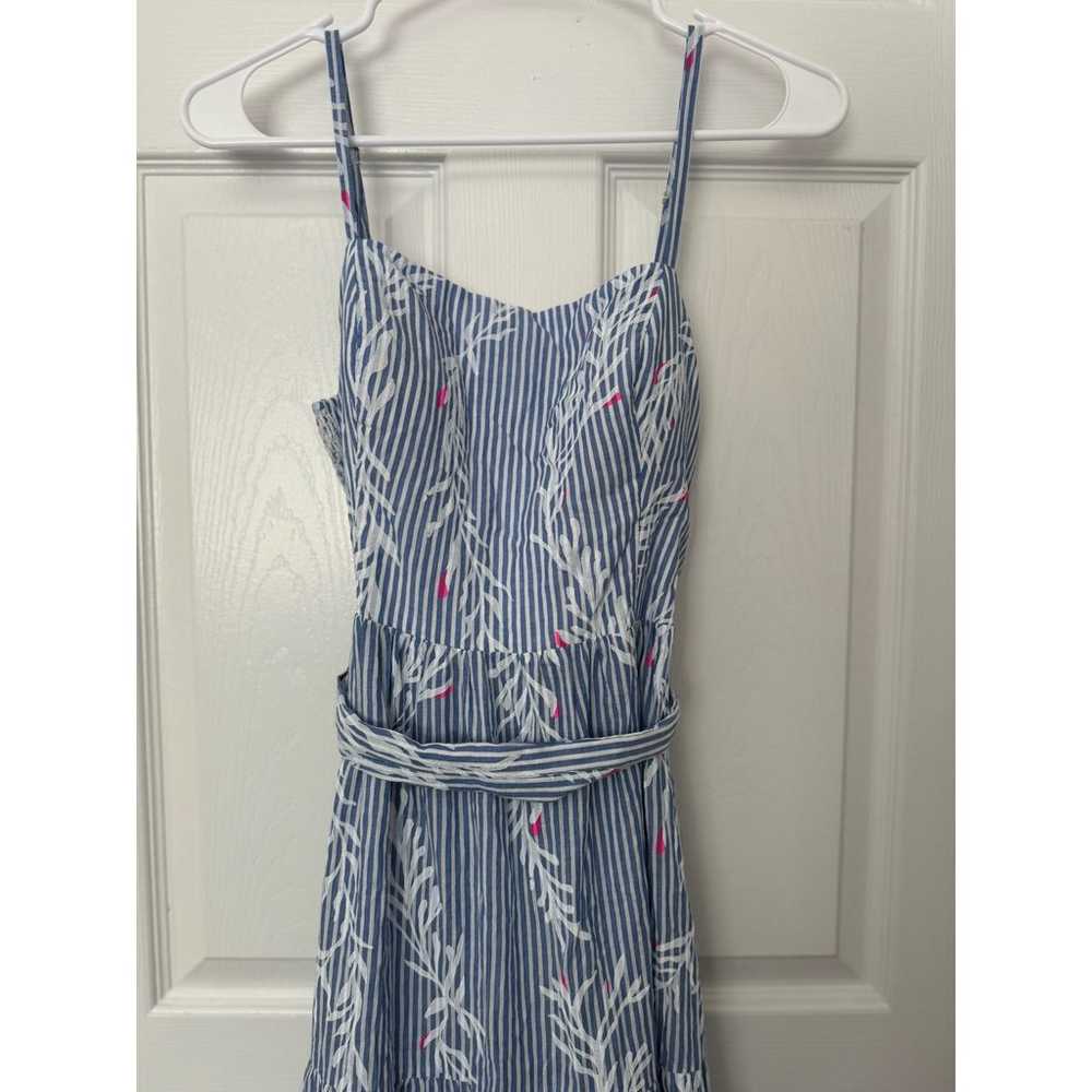 Lilly Pulitzer Ariana Maxi Dress Blue White Pinst… - image 2