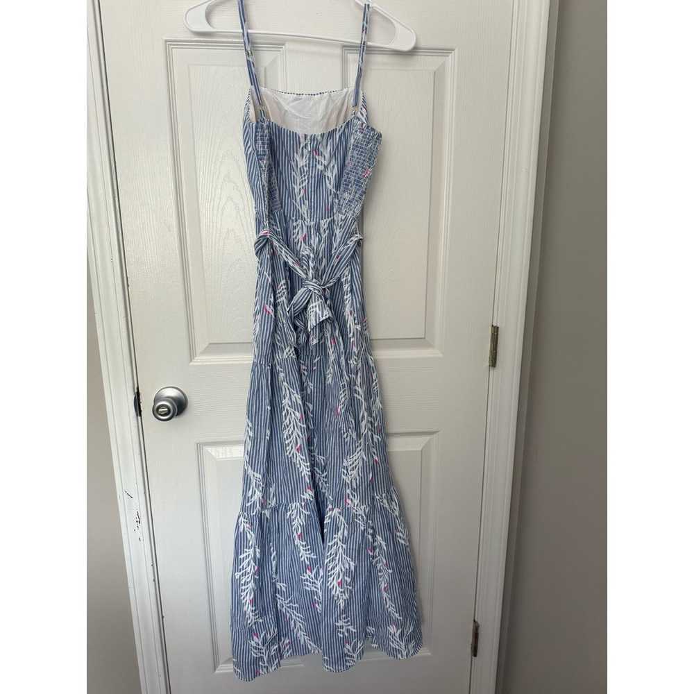 Lilly Pulitzer Ariana Maxi Dress Blue White Pinst… - image 4