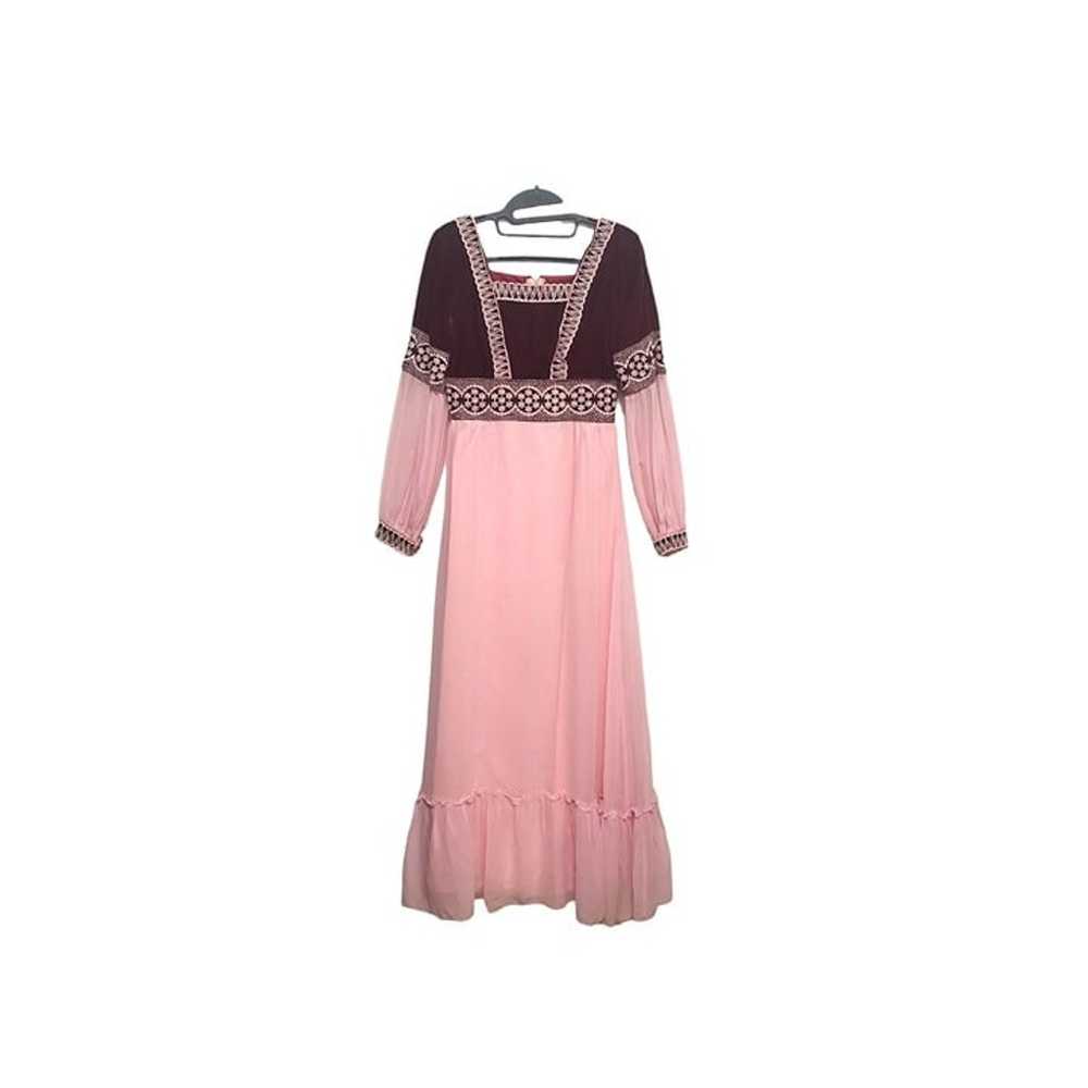 Vintage Medieval Renaissance Dress Romantic Pink … - image 1