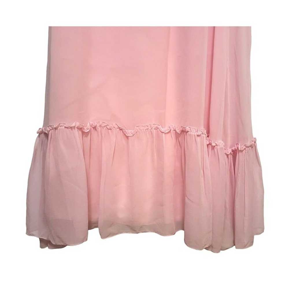 Vintage Medieval Renaissance Dress Romantic Pink … - image 4