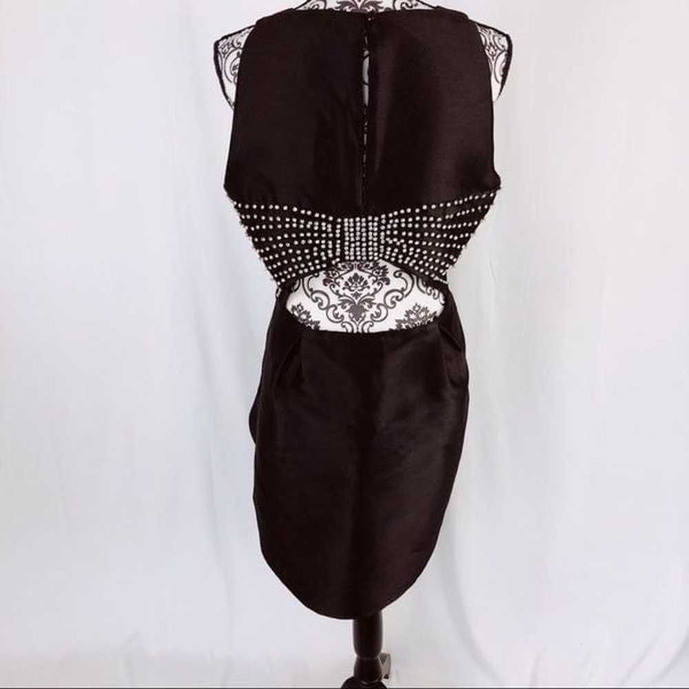 Kate Spade Silk Peek-A-Boo Back Crystal Bow Dress - image 1