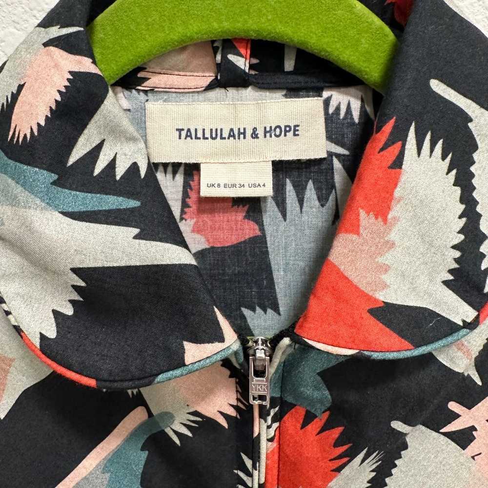 Tallulah & Hope Zip Front Collar Dress sz 4 - image 3