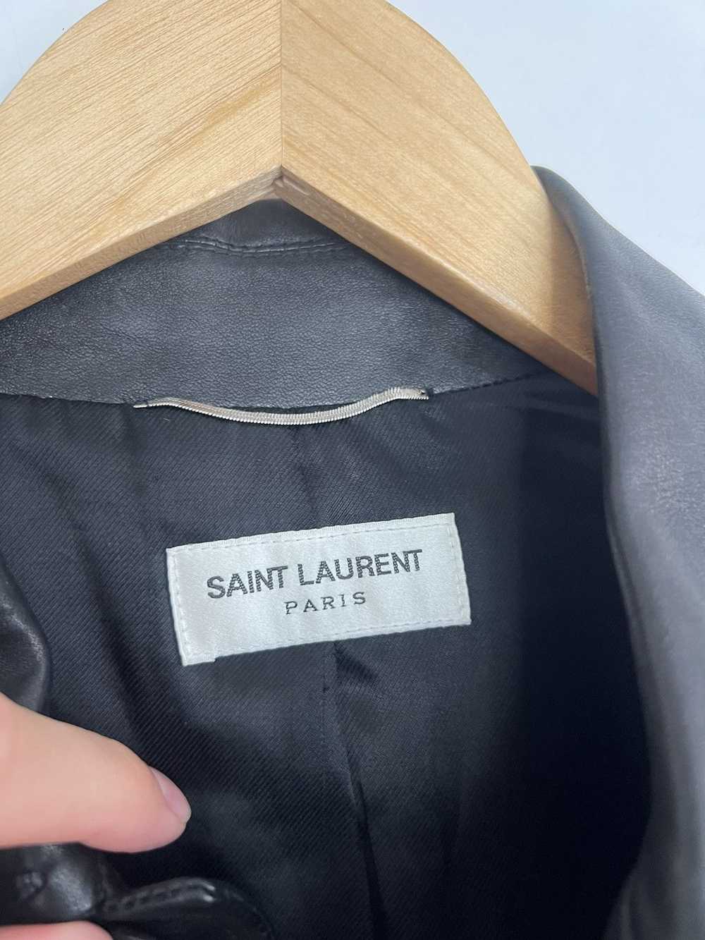 Saint Laurent Paris Leather Western Trapper - image 2