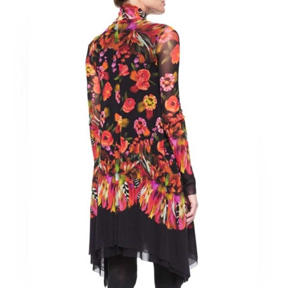 Fuzzi Jean Paul Gaultier Dark Floral Long Sleeve … - image 2