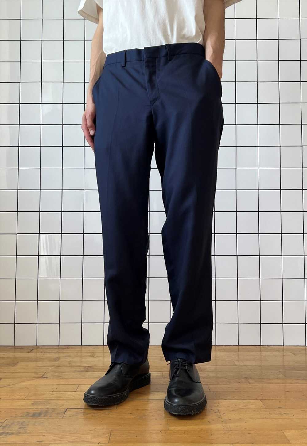 Vintage PRADA Pants Trousers Suit Navy Blue - image 2