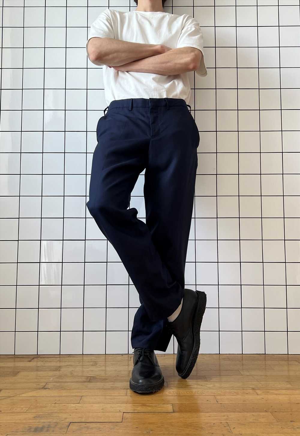 Vintage PRADA Pants Trousers Suit Navy Blue - image 3