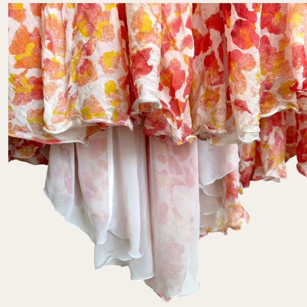 Just Cavalli Pink Flare Chiffon Bridgerton Silk F… - image 5