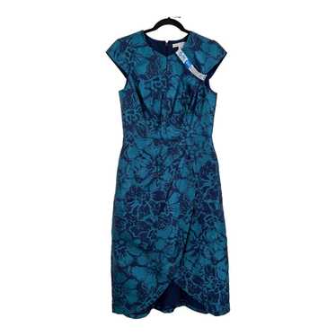 Kay Unger dress Massima Jacquard Midi blue size 8