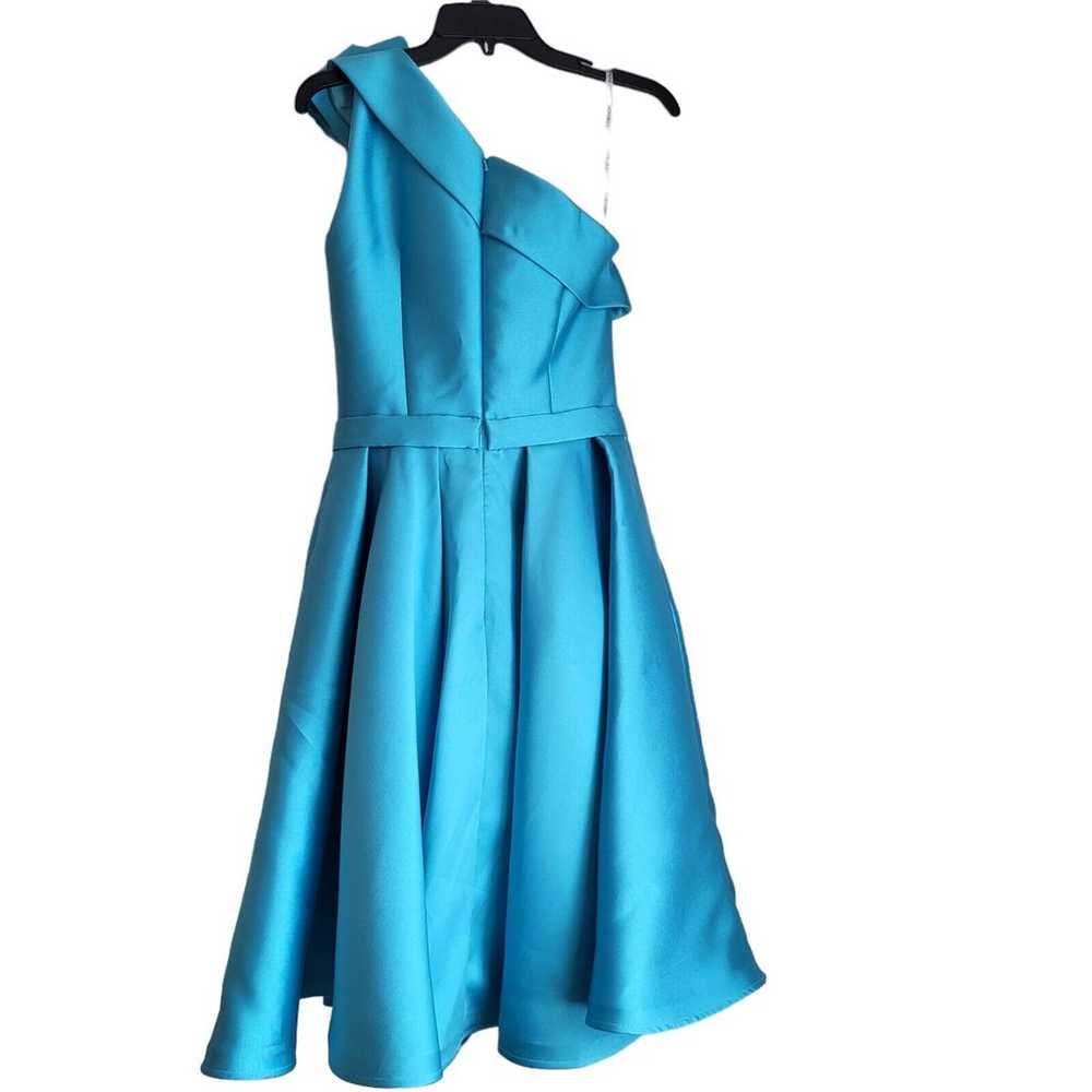 $790 Jovani Women's Blue One-Shoulder Ruffle Body… - image 2