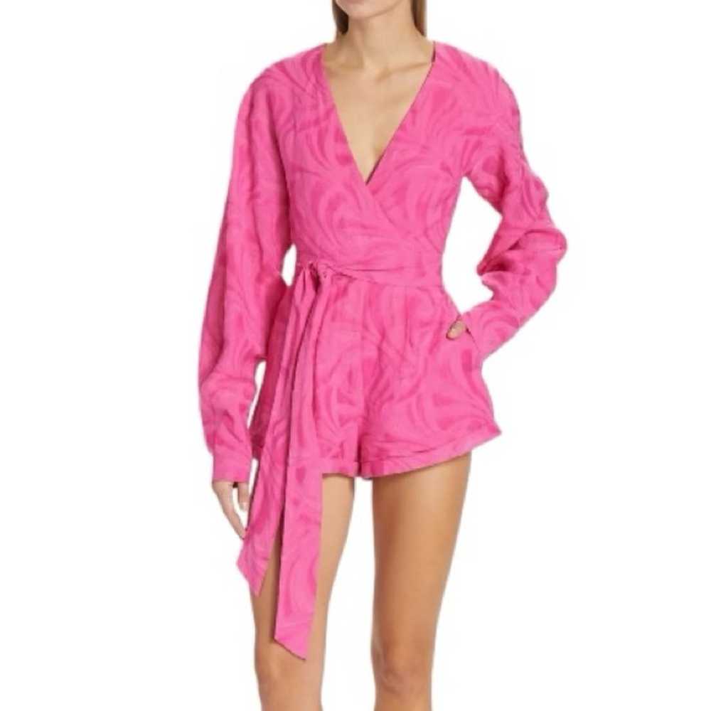 Alexis Pink Long Sleeve Romper New Size Small Ret… - image 11