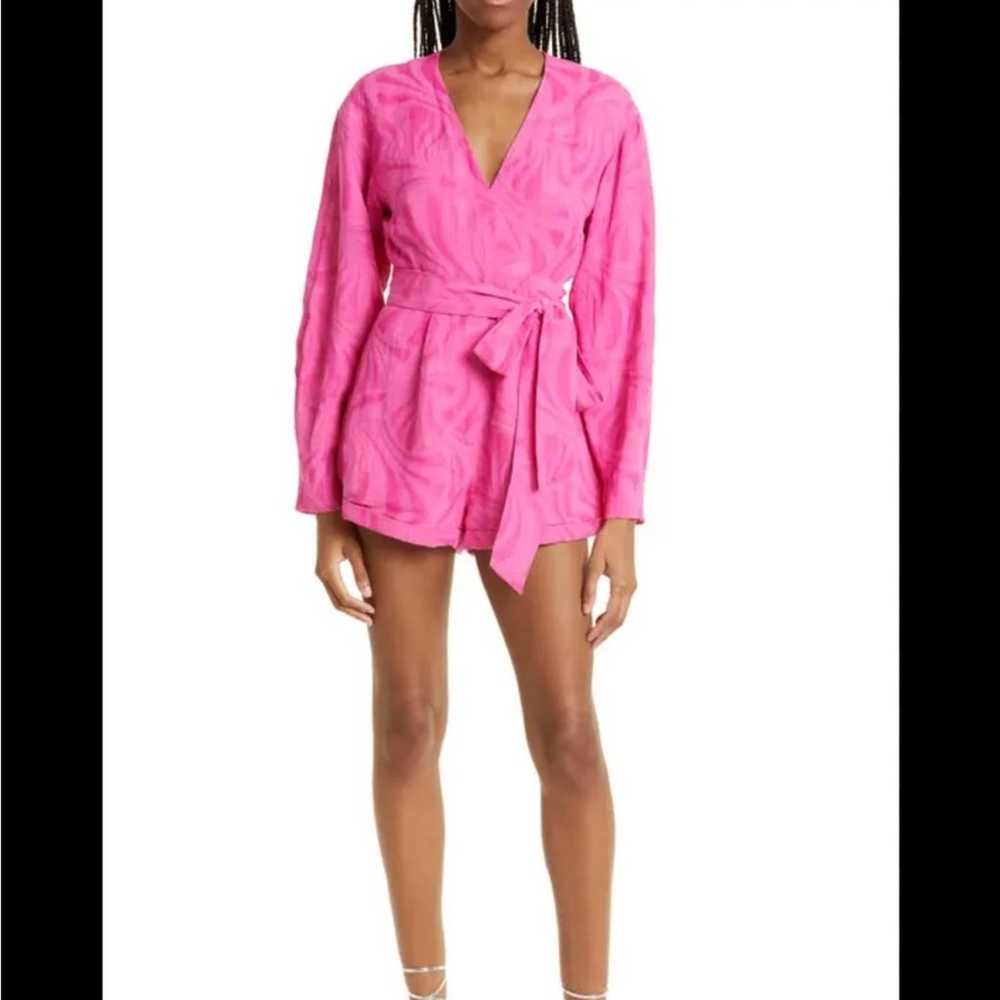 Alexis Pink Long Sleeve Romper New Size Small Ret… - image 3